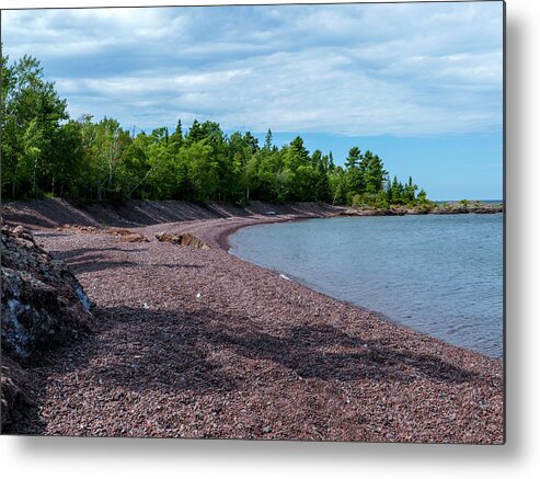 Agates Metal Print featuring the photograph Agate Beach Michigan by Sandra J's