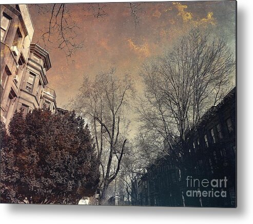 Brooklyn Metal Print featuring the photograph Among the Brownstones - Gift for New Yorkers by Onedayoneimage Photography