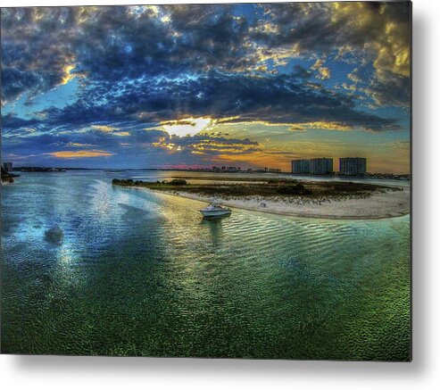 Alabama Metal Print featuring the photograph Anchored Off Bird Island by Michael Thomas