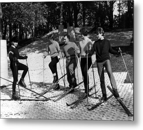 Shadow Metal Print featuring the photograph Artificial Ski Slope by Fox Photos