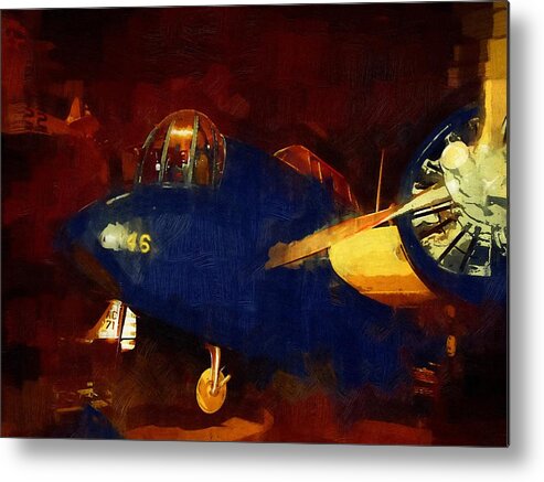 B-10 Bomber Metal Print featuring the mixed media B-10 Bomber by Christopher Reed