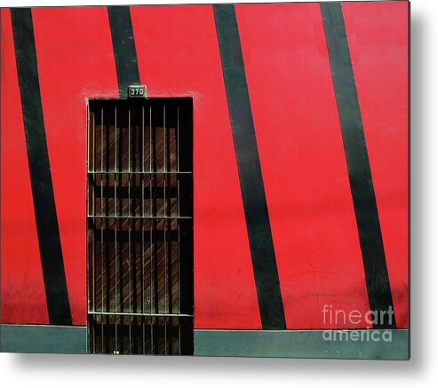 Door Metal Print featuring the photograph Bars and Stripes by Rick Locke - Out of the Corner of My Eye