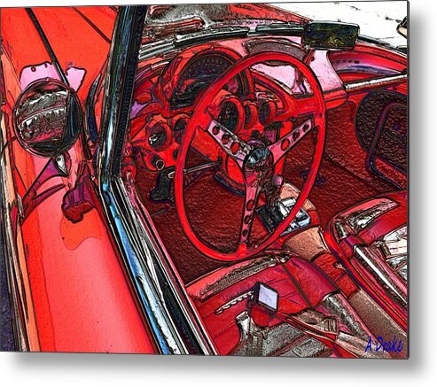 Red Metal Print featuring the digital art Better Red Than Dead by Alec Drake