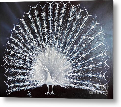 Blues Metal Print featuring the painting Bird of Eden by Dianna Lewis