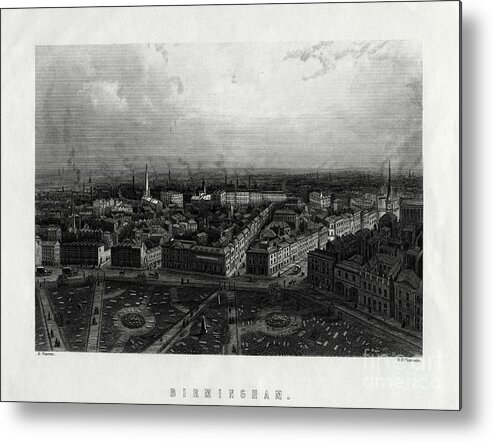 Event Metal Print featuring the drawing Birmingham, England, 19th Century by Print Collector