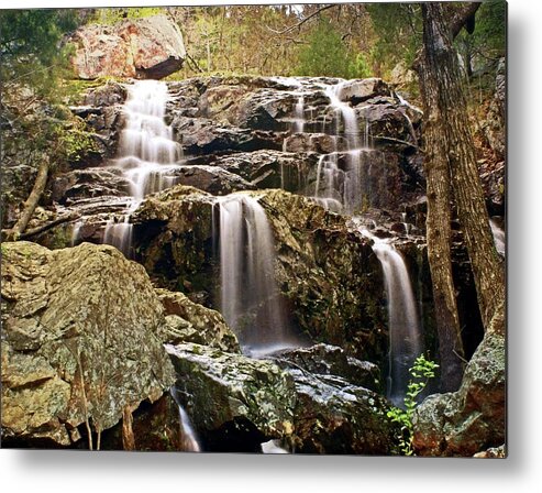 Waterfall Metal Print featuring the photograph Black Mountain Falls 5 by Marty Koch