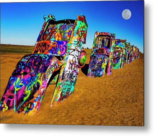 Photography Metal Print featuring the photograph Cadillac Ranch by Paul Wear