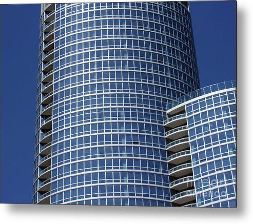 Chicago Metal Print featuring the photograph Chicago Round and Square by Roberta Byram