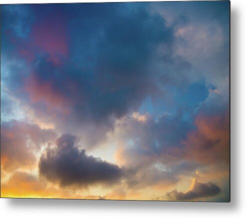 Clouds Metal Print featuring the photograph Clouds Spotted With Color by Christopher Johnson