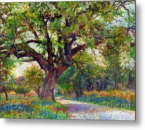 Country Metal Print featuring the painting Country Lane by Hailey E Herrera