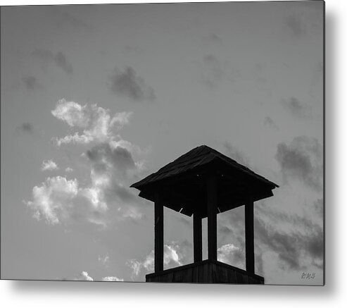 Cupelo Metal Print featuring the photograph Cupelo and Clouds BW SQ by David Gordon
