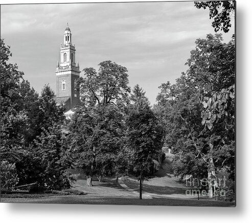 Denison University Metal Print featuring the photograph Denison University Swasey Chapel from Academic Quad by University Icons