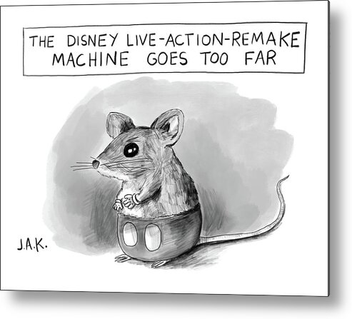 Captionless Metal Print featuring the drawing Disney Machine Goes Too Far by Jason Adam Katzenstein