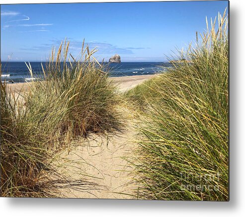 Sea Metal Print featuring the photograph Dune Beach Path by Jeanette French
