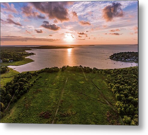 Morning Metal Print featuring the photograph Duxbury Harbor by William Bretton