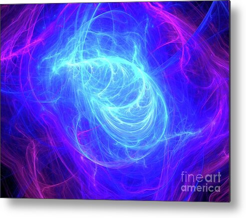 Power Metal Print featuring the photograph Electromagnetic Power Field by Sakkmesterke/science Photo Library