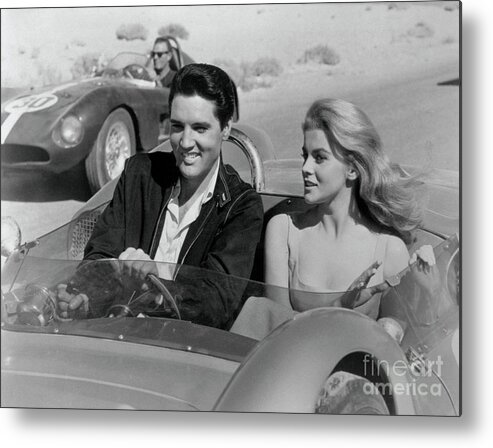 Singer Metal Print featuring the photograph Elvis Presley And Ann-margret by Bettmann