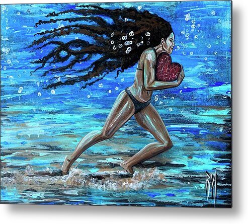 Runner Metal Print featuring the painting Fight the fine fight of the faith by Artist RiA