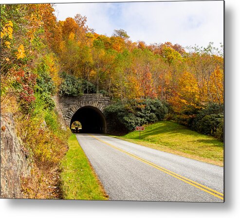 Tunnel Metal Print featuring the photograph Frying Pan Tunnel on the Blue Ridge Parkway by L Bosco