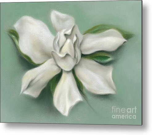 Botanical Metal Print featuring the painting Gardenia Flower by MM Anderson