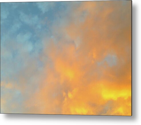 Photography Metal Print featuring the photograph Golden Blue Sky by Elizabeth Anne