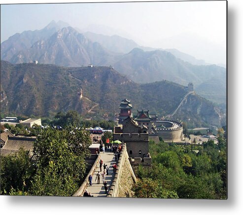 China Metal Print featuring the photograph Great Wall Of China At Badaling by Debbie Oppermann