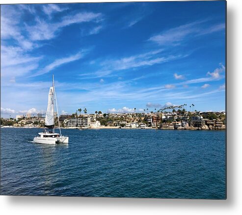 Harbor Metal Print featuring the photograph Harbor Sailing by Brian Eberly