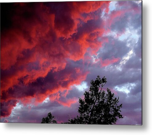 Clouds Metal Print featuring the photograph Heaven Erupting by Linda Stern