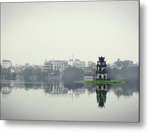 Tranquility Metal Print featuring the photograph Hoan Kiem Lake In Hanoi by Samantha T. Photography