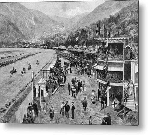 Horse Metal Print featuring the photograph Hong Kong Derby by Hulton Archive