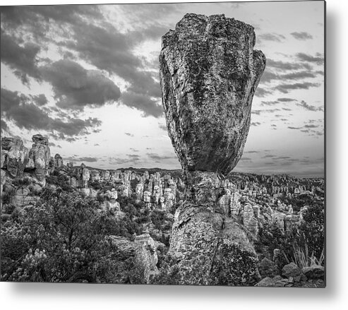 Disk1216 Metal Print featuring the photograph Hoodoos, Echo Canyon, Arizona by Tim Fitzharris