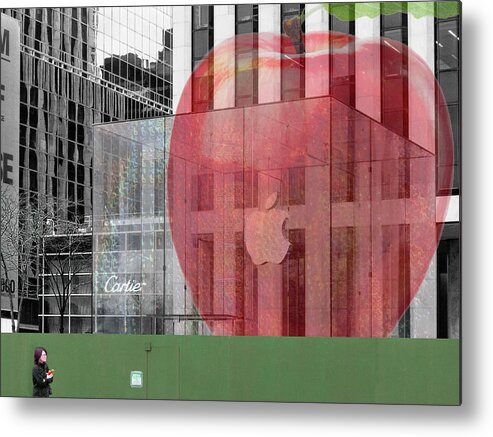 Apple Metal Print featuring the photograph Icons with Apples by Jessica Levant