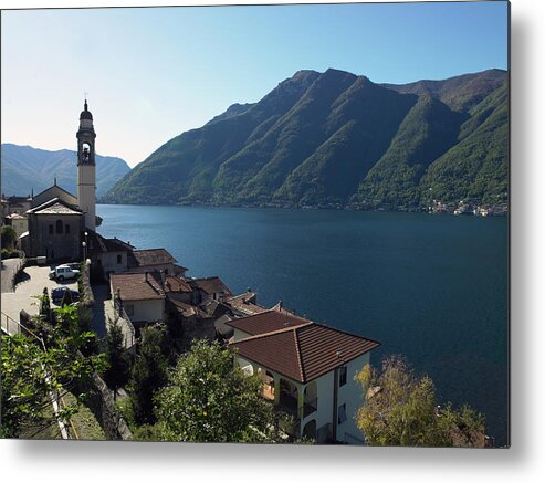 Outdoors Metal Print featuring the photograph Italy, Lombardy, Lake Como by Gary John Norman