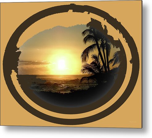 Hawaii Metal Print featuring the photograph Justa Hawaii Sunset by Diane Lindon Coy