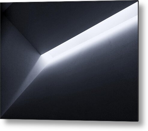 Abstract Metal Print featuring the photograph Let The Light In by Philippe-m
