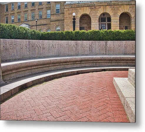 Wisconsin Metal Print featuring the photograph Let us have faith - Madison - Wisconsin by Steven Ralser
