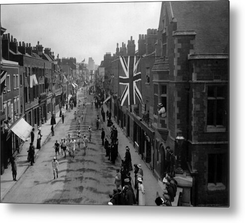 Event Metal Print featuring the photograph Marathon 1908 by Hulton Archive