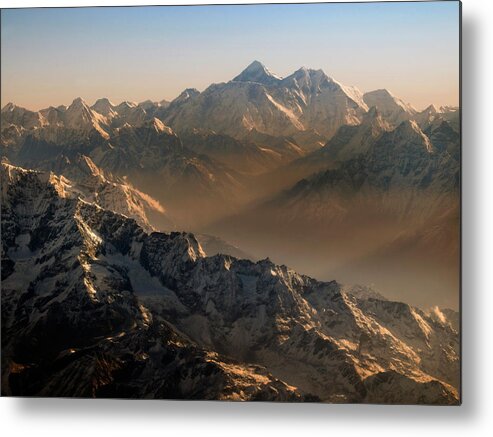 Scenics Metal Print featuring the photograph Mount Everest, Himalaya Mountains, Asia by Steve Allen