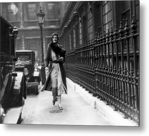 Clementine Churchill Metal Print featuring the photograph Mrs Churchill by W. G. Phillips