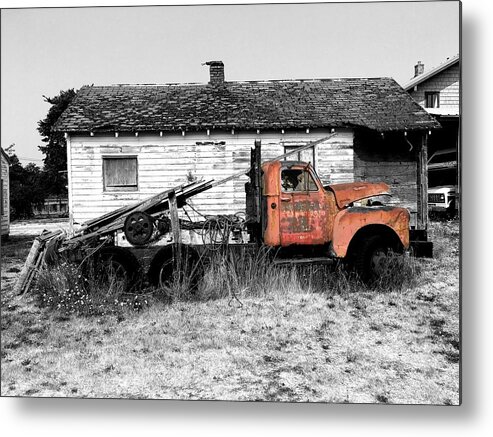 Truck Metal Print featuring the photograph Old Abandoned Truck by Jerry Abbott