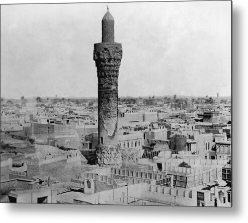 Mosque Metal Print featuring the photograph Oldest Minaret by Hulton Archive