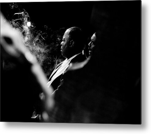 Music Metal Print featuring the photograph Photo Of Louis Armstrong by David Redfern