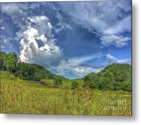 Rainbow Metal Print featuring the photograph Rainbow at Hungry Mother State Park by Kerri Farley