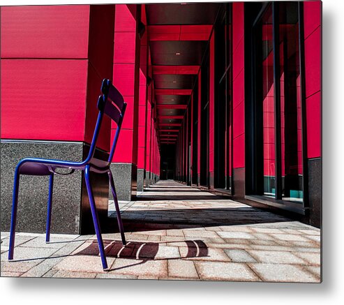 Red Metal Print featuring the photograph Red Corridor by Christopher Brown