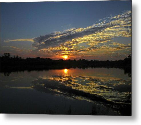  Metal Print featuring the photograph Reflections of the Passing Day by Jack Wilson