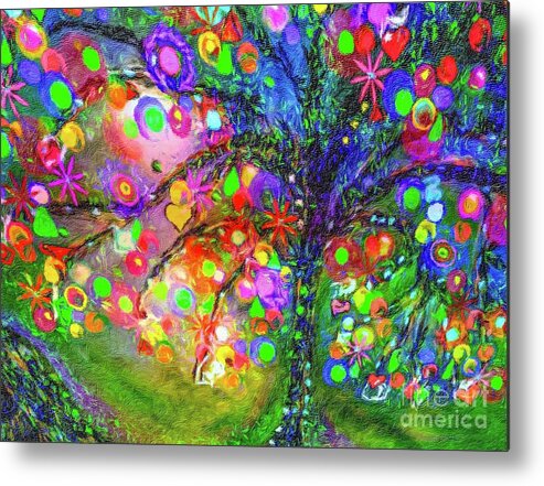 Roots Metal Print featuring the digital art Roots of Whimsy by Laurie's Intuitive