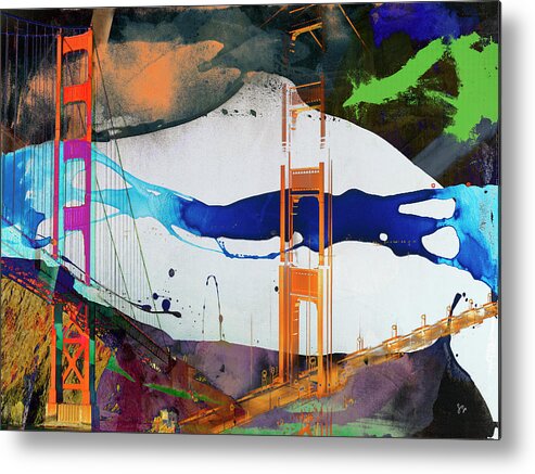 Photography Metal Print featuring the photograph San Francisco Bridge Abstract I by Sisa Jasper