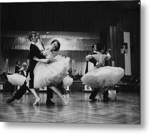 Ice Rink Metal Print featuring the photograph Savaria International Dancing by Keystone-france