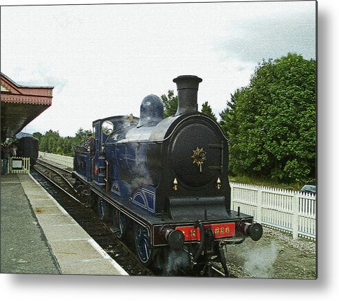 Scotland Metal Print featuring the photograph SCOTLAND. Aviemore. Strathspey Railway. by Lachlan Main