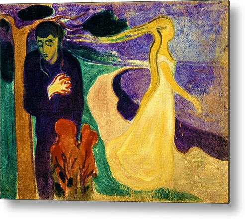 Edvard Munch Metal Print featuring the painting Separation - Digital Remastered Edition by Edvard Munch